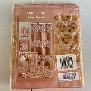 Popular Bath Sinatra Bathroom Shower Curtain Bling Shower Curtain 72"x70" Blush